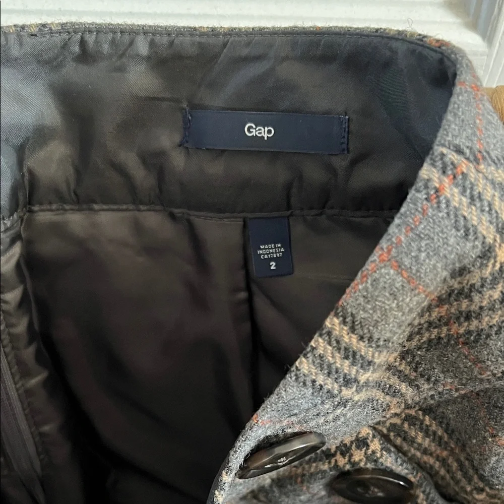GAP Black and Brown Plaid Pencil Skirt - Picture 2 of 2